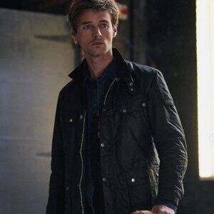 Barbour Tourer DUKE Waxed Motorcycle Style Jacket in Black MSRP$485 British Lux